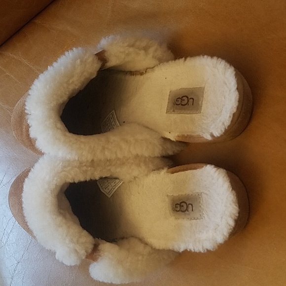 Ugg classic chestnut brown fur slippers mules shoes - Picture 4 of 8